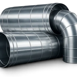 Conduits spiralés et coude 90° en acier galvanisé